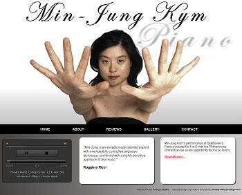 Min Jung Kym Website Screenshot